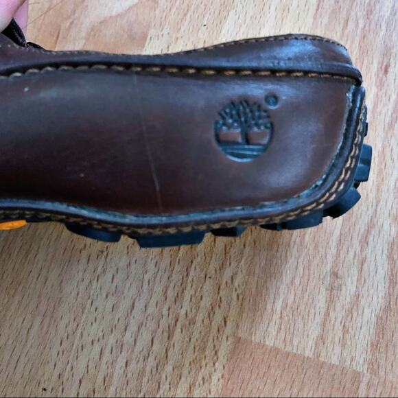 Timberland Brown Leather Smart Comfort System Driving Mules Women's Size 7M - Picture 5 of 9